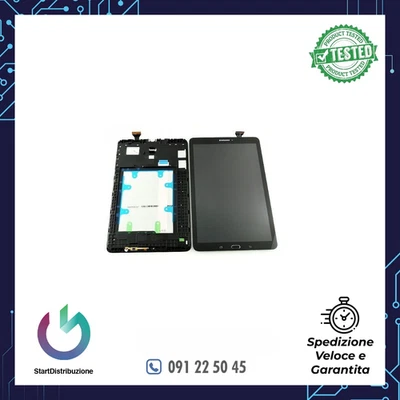 SM-T560 - SM-T561 DISPLAY LCD E TOUCH ORIGINALE SAMSUNG TAB E 9.6" NERO - Immagine 1 di 2