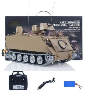 TD 1/16 360Turret Infrarot RC Tank M2412-B M113A1 ACAV Metallrad Getriebe Rauch - Bild 1 von 12