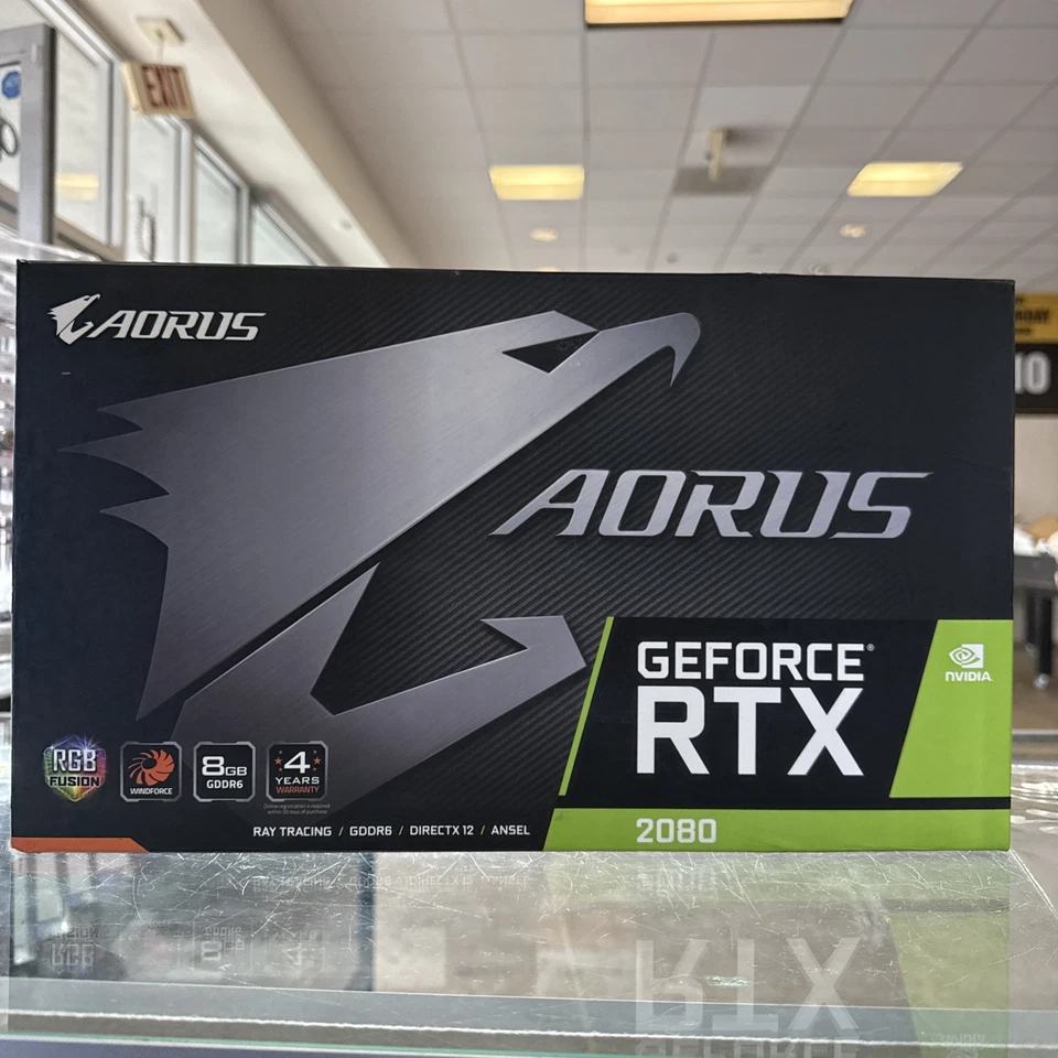 Gigabyte AORUS GeForce RTX 2080 8GB GDDR6 Graphics Card #3307 - Image 1 of 2
