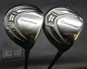 Set of 2 TaylorMade XR 3+5 Woods Stiff Graphite Shafts Mixed Grips* - Picture 1 of 5