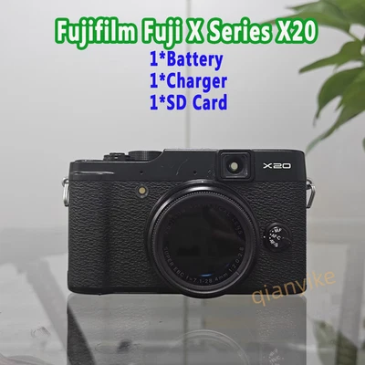 Fujifilm Fuji X Series X20 12.0MP  4x Optical Zoom Digital Camera Black - 90%NEW - Image 1 of 4