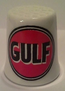 Charmanter Golf Benzin Sammlerstück Porzellan Fingerhut - Bild 1 von 1