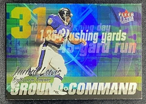 2001 Fleer Ultra Ground Command Platinum Medallion #4GC Jamal Lewis #41/50 - Foto 1 di 2