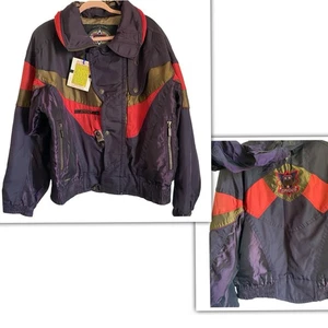 Vintage Spyder Thinsulate Insulation Purple Graphic Gorpcore Retro Ski Jacket M - Picture 1 of 24