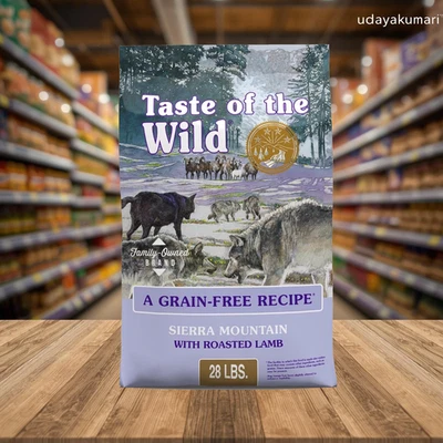 Ração seca de cordeiro assada Taste of the Wild Sierra Mountain receita canina, 28 lb - Imagem 1 de 4