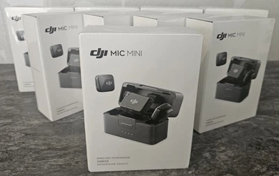 Micrófono DJI Mini (2 TX+1 RX+ Estuche de Carga), Micrófono Inalámbrico, Nuevo, Plástico Sellado Foto 1 de 4