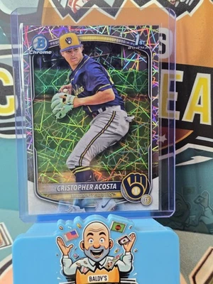 2025 Bowman Chrome Christopher Acosta Bowman 1st #BCP-176 Laser Refractor - Image 1 of 2