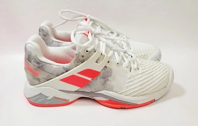 Zapatos de tenis Babolat Propulse Fury para todas las canchas Pickleball para mujer talla 8 blanco rosa Foto 1 de 4