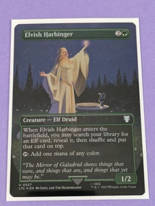 MTG: The Lord of the Rings: Elvish Harbinger Borderless Foil #0527 Uncommon - NM - Picture 1 of 1