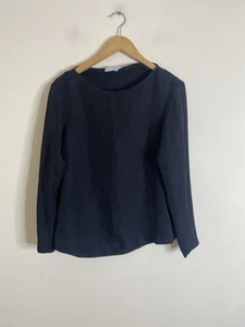 &other Stories Top Gr. 34 UK 8 schwarz Bluse Reißverschlussärmel Lagenlook Oversize - Bild 1 von 10