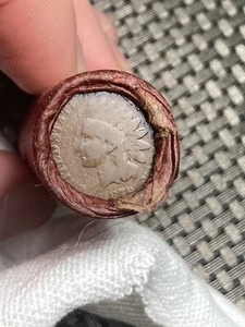 Unsearched wheat Roll 1879 Indian Head Ender and BU Steel 1943 D seeded cap 🔥 - Picture 1 of 7