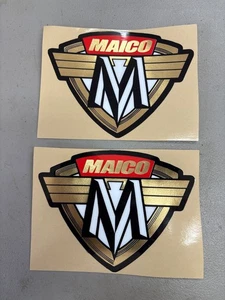 Tanque de fibra de vidrio Maico mc 70-74 y calcomanía de tanque de aluminio 76 - se vende juego de 2 - nuevo - Imagen 1 de 1