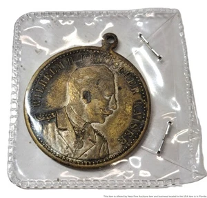 Wilhelm II Kaiser Opening of North Sea and Baltic Sea Pendant Medal - Bild 1 von 3