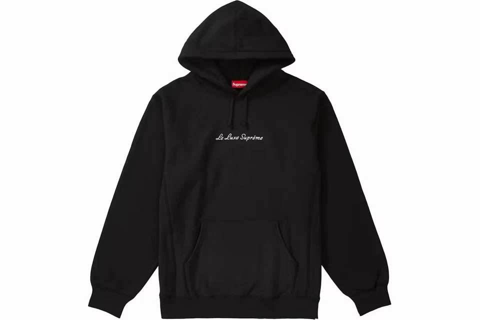Sudadera con Capucha Supreme Le Luxe Negra Grande Nueva con Etiquetas Foto 1 de 1