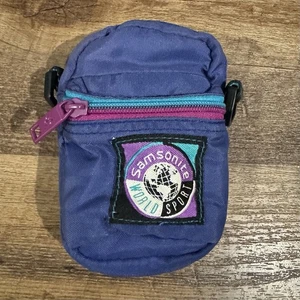 Vintage Samsonite World Sport Small Camera Case Padded Bag Zipper Pouch Retro  - Picture 1 of 7