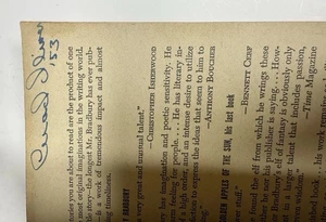 Fahrenheit 451 1st Edition Ray Bradbury 1953 Erstdruck PB signiert Chad Oliver - Bild 1 von 5