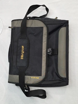 TARGUS TCG200-12 LAPTOP BAG 16.5" MESSENGER BAG MULTI-POCKETS PADDED BLACK/GRAY - Image 1 of 4