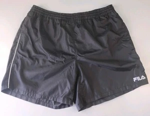 Pantalones Cortos FILA Para Hombre XL Negro Forrado Bañador Bolsillos Cordón Nylon - Imagen 1 de 9