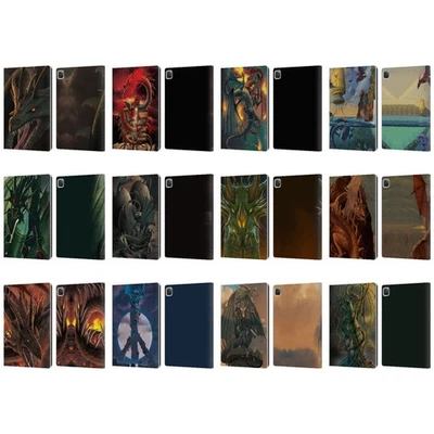 FUNDA BILLETERA LIBRO CUERO VINCENT HIE DRAGONS OFICIAL PARA APPLE iPAD Foto 1 de 4