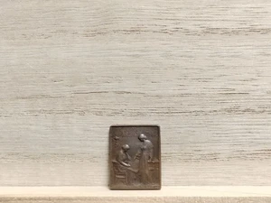 Architecture Mini Bronze Plaque Hippolyte Lefebvre (17mm x 21mm, 4.7g) - Picture 1 of 9