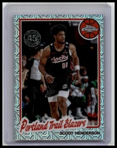 2025-26 Topps Scoot Henderson #TC-SH Topps Chrome Portland Trail Blazers - Picture 1 of 2