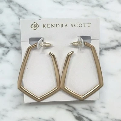Pendientes de aro Kendra Scott Lonnie en oro rosa ¡Nuevos! Foto 1 de 4
