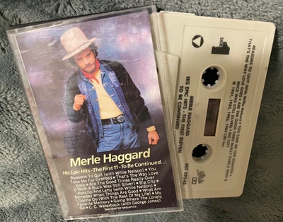 MERLE HAGGARD His Epic Hits: First 11/ORIGINAL Cassette EPIC FET 39545 (1984) VG - Image 1 of 3