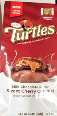 Turtles Sweet Cherry Caramel Pecan Clusters Candy Bag Limited Edition 6.3 oz - Image 1 of 4