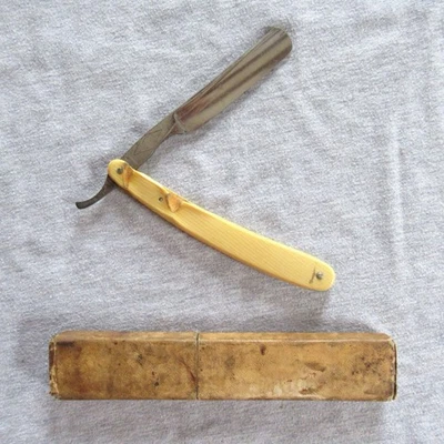 Navaja recta Rondinella vintage nº 62 Shavette acero Solingen hecha en Alemania Foto 1 de 4