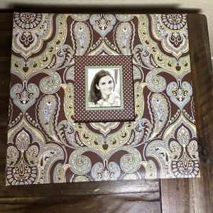Simply K & Company Paisley Pattern Photo Album Scrapbook with Cover Frame NWOT - Picture 1 of 7