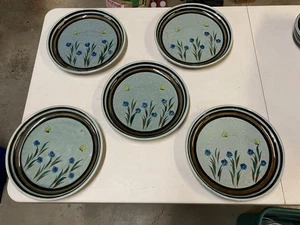 (5) Tonala Jalisco Mexico clay marked “MEXICO FM” dinner plates - Picture 1 of 6
