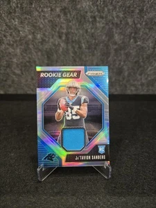 2024 Prizm Jatavion Sanders Rookie Gear Relic PRIZM RC #RG-JSS Panthers NM - Imagen 1 de 6