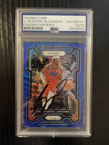 Shai Gilgeous-Alexander 2023-24 Prizm Blue Wave Autograph PSA DNA Authentic Auto - Bild 1 von 2