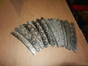 20 A C Gilbert Erector "EZ" 6 inch Curved Big Channel Girders, Nickel, Wide - Picture 1 of 2