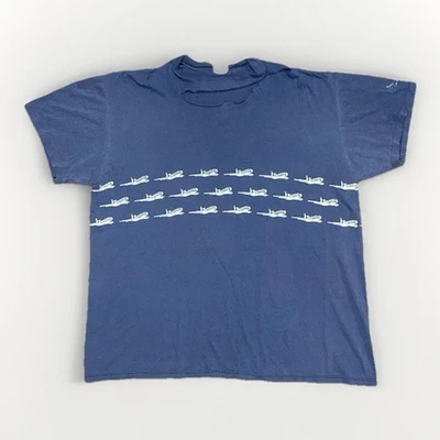 Camisa De Colección Delta Airlines Talla XL Avión Aviación Camiseta Aplastada Envejecida Foto 1 de 4