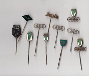 Vintage DKW Auto Union Audi Car Logo pin badges 1960s Job Lot Anstecknadeln - Picture 1 of 1
