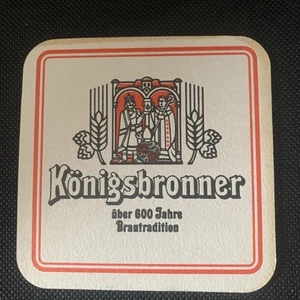Vintage German Beer Mat Coaster Konigsbronner Beer - Picture 1 of 6