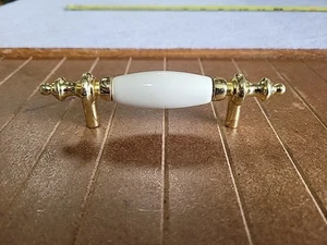 Hickory Hardware P64-3IV 3" Center Bar Cabinet Pull English Cozy ivory porcelain - Picture 1 of 8