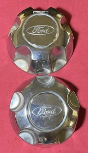 FORD RANGER EXPLORER WHEEL CENTER CAPS HUBCAPS Chrome Cover YL24-1A096-CB DB (2) - Picture 1 of 11