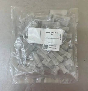 (Lot of 50) Clear Sample Tubes 2mL 069826 - Picture 1 of 4