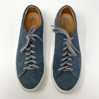 BECKETT SIMONON Men’s Reid Sneakers in Water Repellent Grey Blue Suede Size 10 - Image 1 of 4