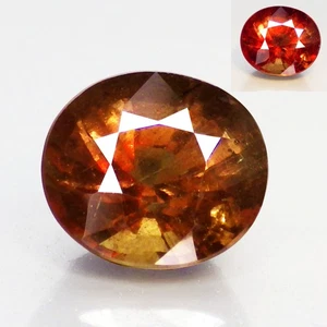 1,60 quilates notable (6 x 6 mm) cambio de color natural granate marrón a rojo piedra preciosa - Imagen 1 de 7
