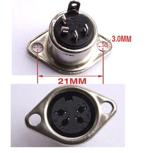 10 PCS 4 PIN DIN Female Socket Panel Mount Connectors Computer socket - Picture 1 of 1