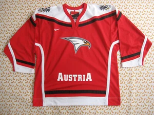 Maillot Hockey sur Glace Austria Rouge Nike Autriche Ice Jersey vintage - XL - Imagen 1 de 8
