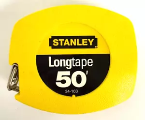 CINTA LARGA STANLEY ACERO INOXIDABLE 50' #34-103 NUEVA - Imagen 1 de 3
