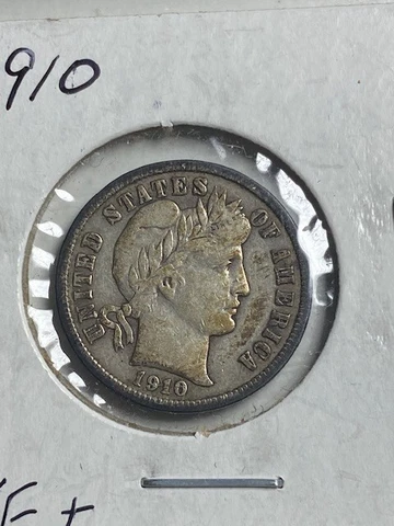 1910 Barber Dime, strong 7 letters, 99c Shipping Offer Cover