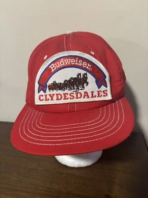 Gorra de Colección Budweiser Bud Beer Clydesdales Hecha en EE. UU. Camioneros Malla Snapback Foto 1 de 4
