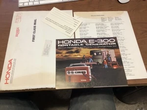 Vintage Original Brochure; 1966 HONDA Generator w color brochrue, envelope, info - Picture 1 of 4