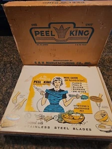 Peel King Stainless Steel Blades☆New☆ Never Used▪︎Sleeve Cover▪︎Originally $9.88 - Picture 1 of 16