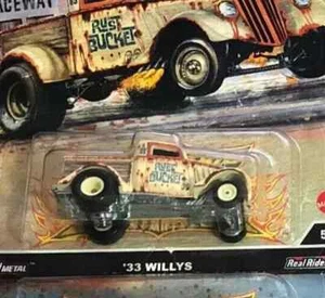 HOT WHEELS-Premium Car Culture Dragstrip Demons-1933 Willys Pickup Truck 1:64/G - Picture 1 of 4
